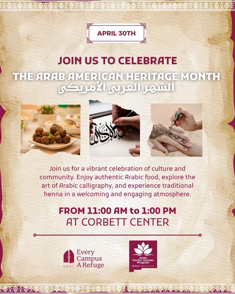 Arab Heritage Month Flyer