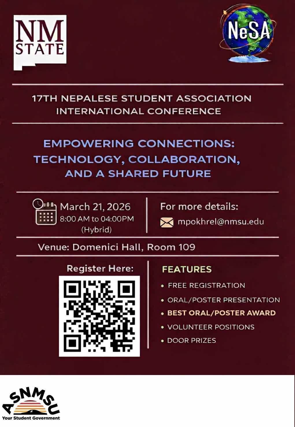 NeSA Conference 2026 Flyer